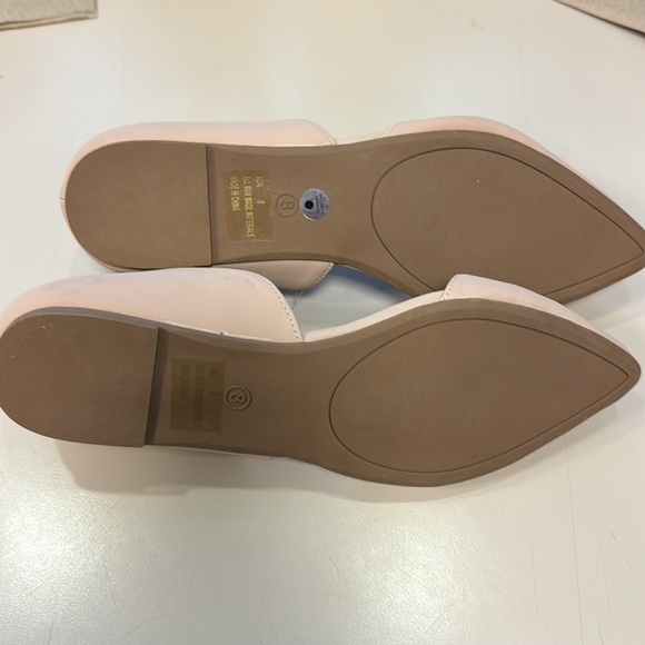 NWT Charlotte Russe | Beige / Tan Pointed Toe Flats Shoes | Women's Size 8 - Picture 6 of 7